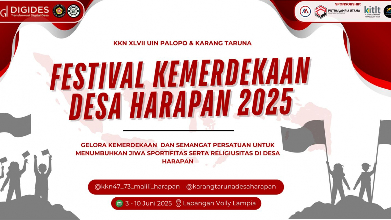 Meriahkan HUT RI ke-80 di Desa Harapan dengan Lomba dan Hafalan Surah Pendek