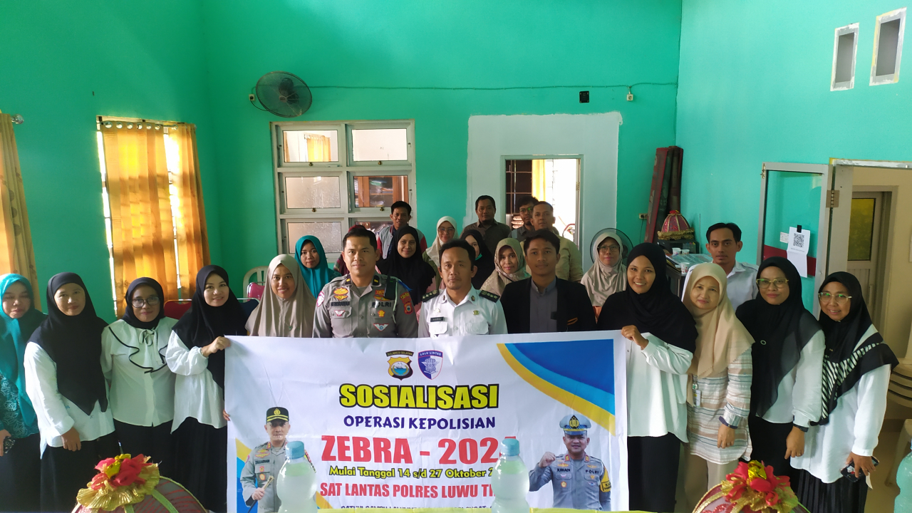 Sosialisasi Operasi Zebra 2024 oleh Sat Lantas Polres Luwu Timur di Desa Balantang