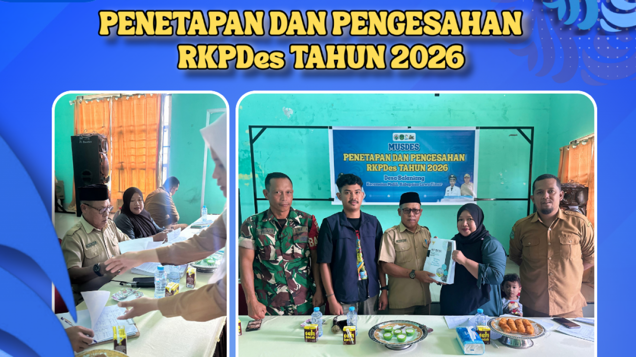 Penetapan dan Pengesahan RKPDes Tahun 2026
