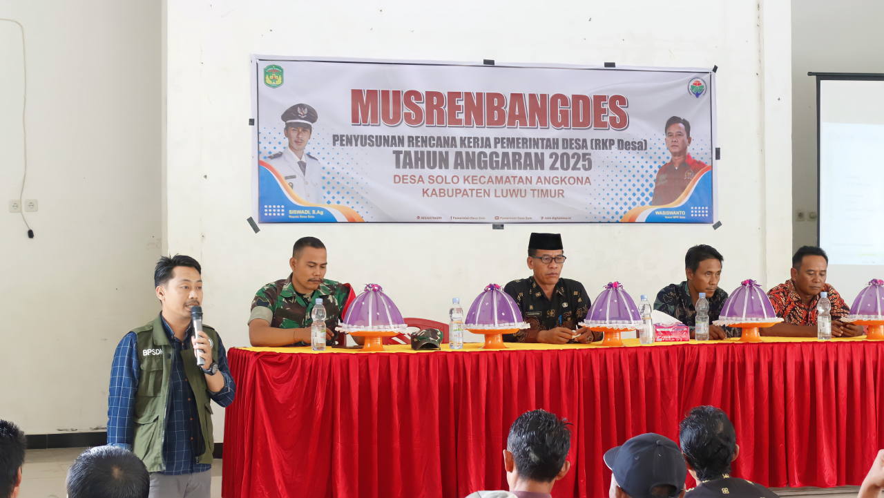 Pemerintah Desa Solo Menggelar Musrenbangdes untuk Penyusunan RKP Desa Tahun Anggaran 2025