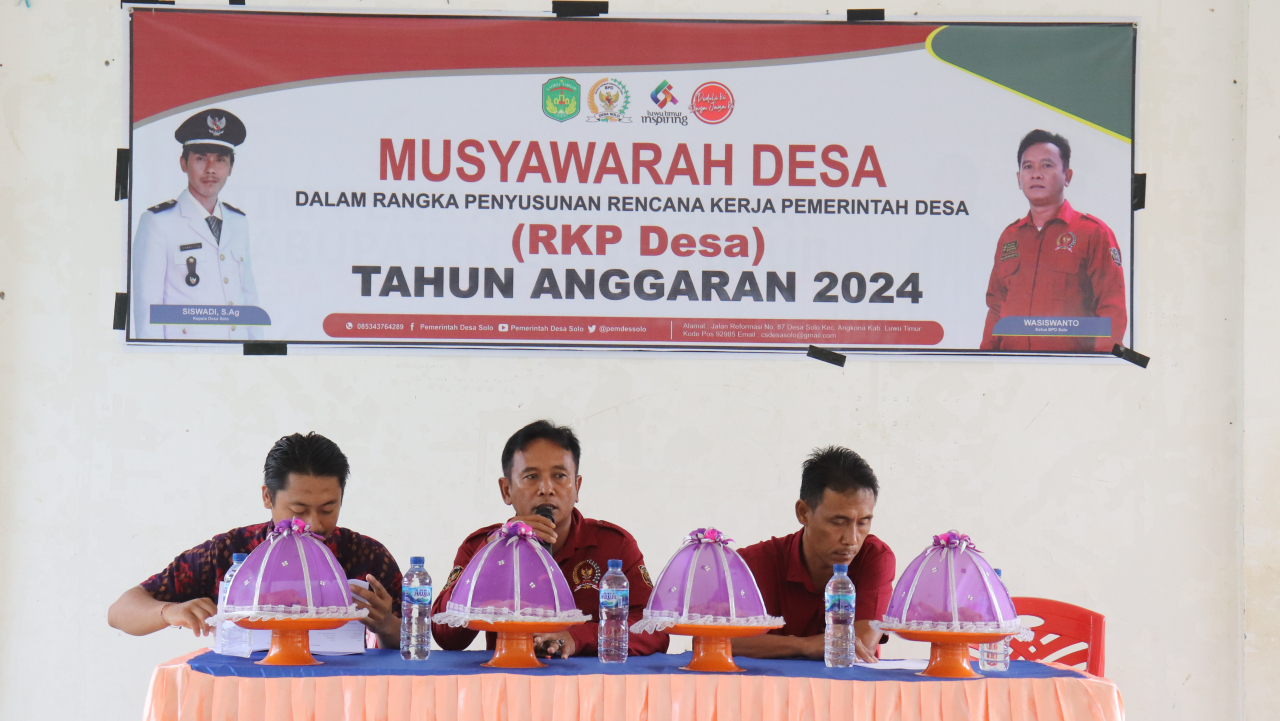 Musyawarah Desa Penyusunan RKP Desa Tahun 2024 | Website Resmi Desa Solo