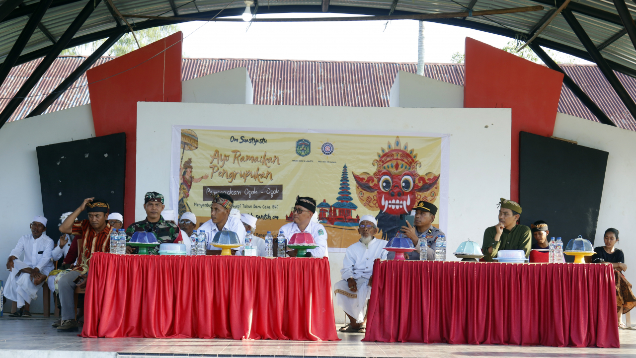 Kepala Desa Solo Apresiasi Pentas Ogoh-ogoh dalam Rangka Hari Raya Nyepi