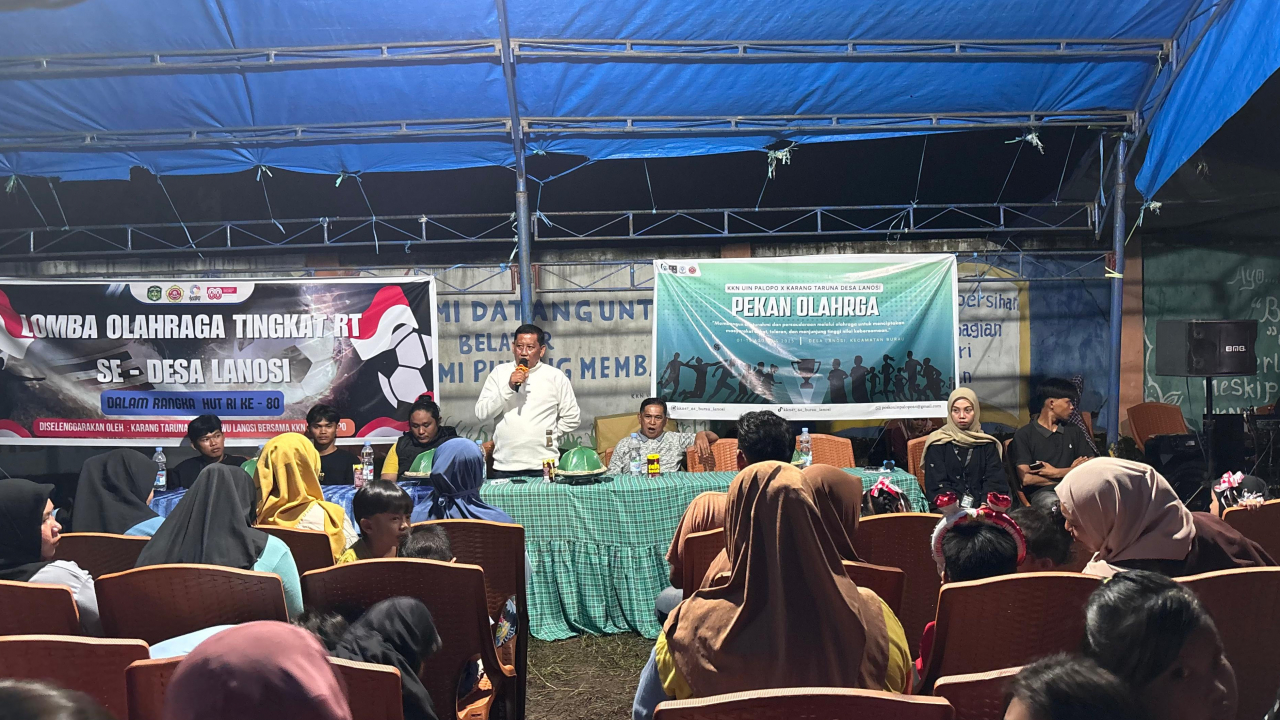 Penutupan Acara Pekan Olahraga dan Lomba 17 Agustus, Karang Taruna Desa Lanosi dan KKN UIN Palopo