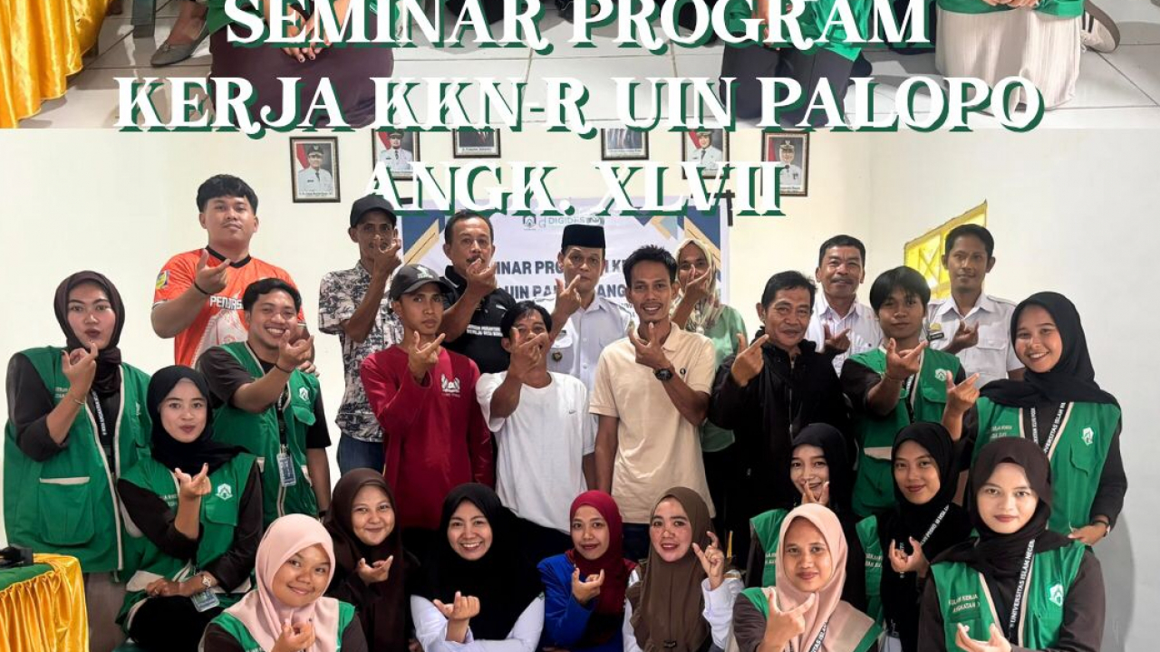 Seminar Program Kerja KKN UIN Palopo Angkatan 47 di Desa Cendana
