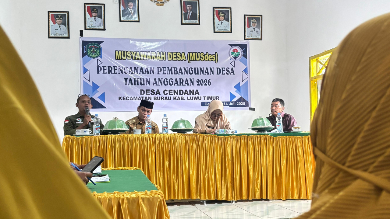 Pelaksanaan MUSDES Perencanaan Pembangunan Desa Cendana Tahun Anggaran 2026