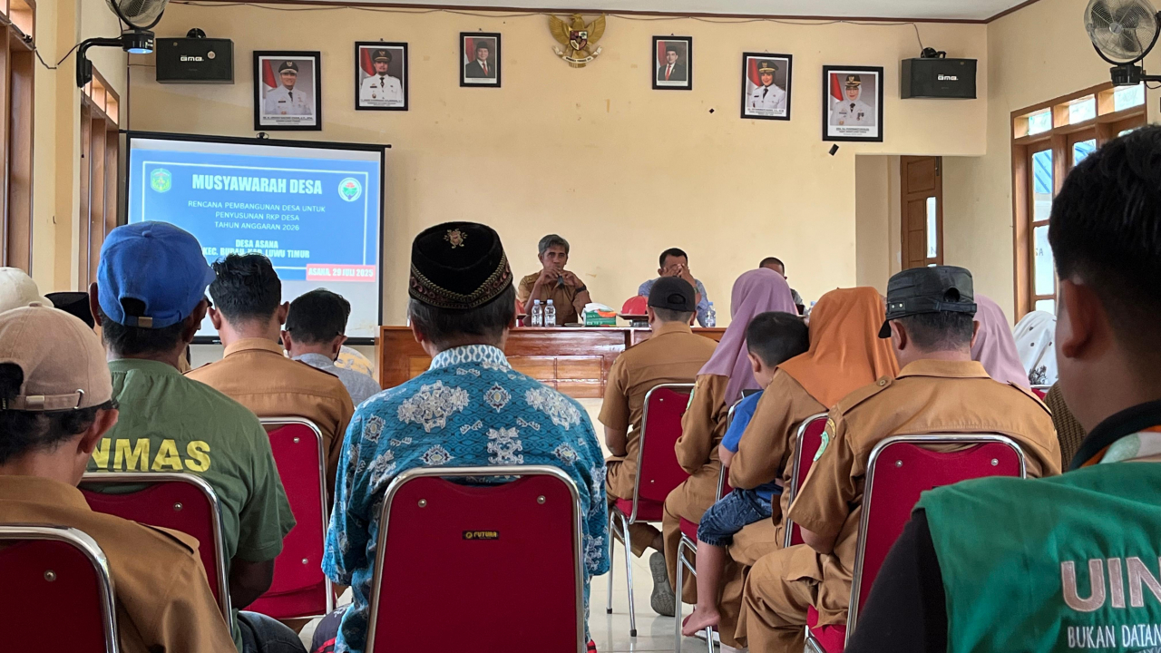 Musyawarah Desa Asana untuk Penyusunan RKPDesa Tahun Anggaran 2026