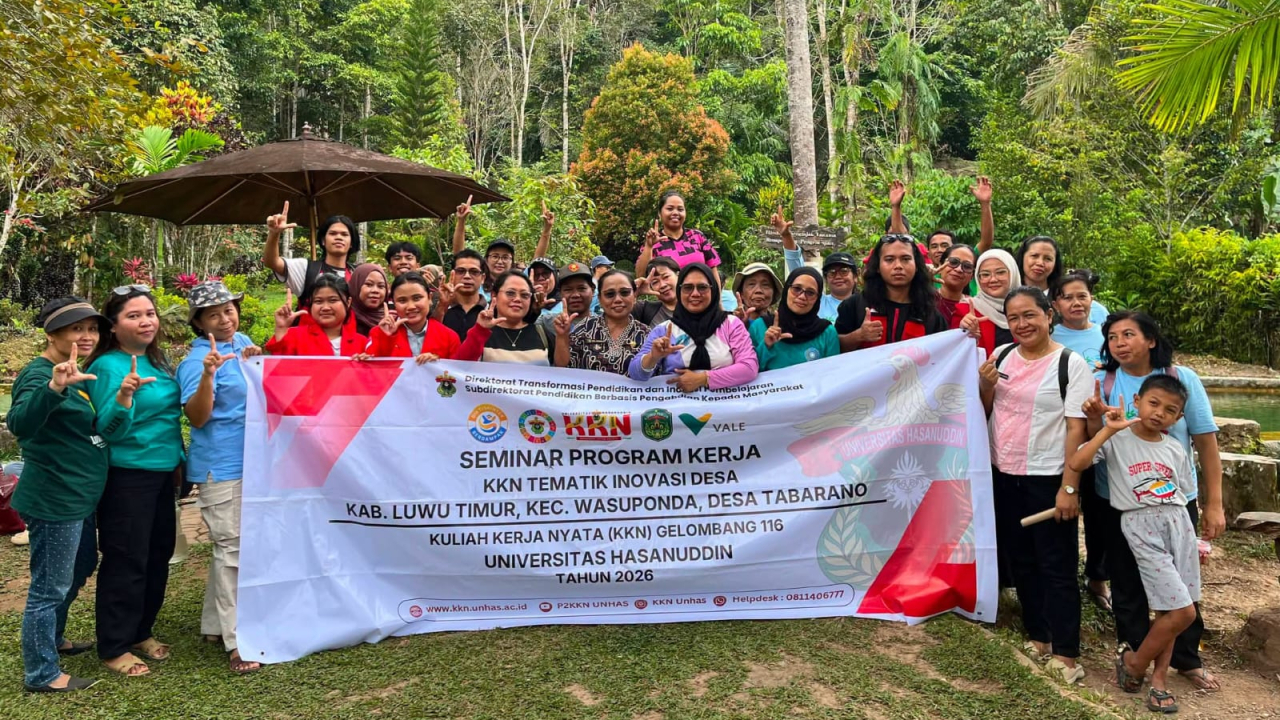 SEMINAR AKHIR DAN RAMAH TAMA MAKASISWA KKN-UNHAS GELOMBANG 116 BERSAMA DENGAN MASYARAKAT DESA TABARANO