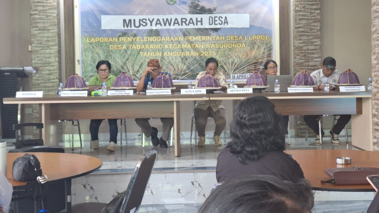 MUSYAWARAH  PENYELENGGARAN PEMERINTAH DESA(LPPD) DESA TABARANO TAHUN 2026