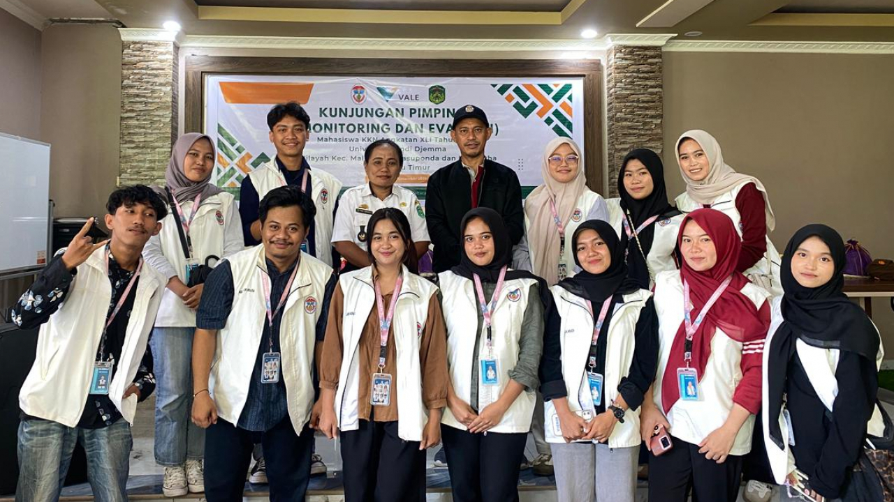 Mahasiswa Kuliah Kerja Nyata Reguler (KKN-R) Gelombang XLI (41) Universitas Andi Djemma KUNJUNGAN PIMPINAN MONITORING DAN EVALUASI