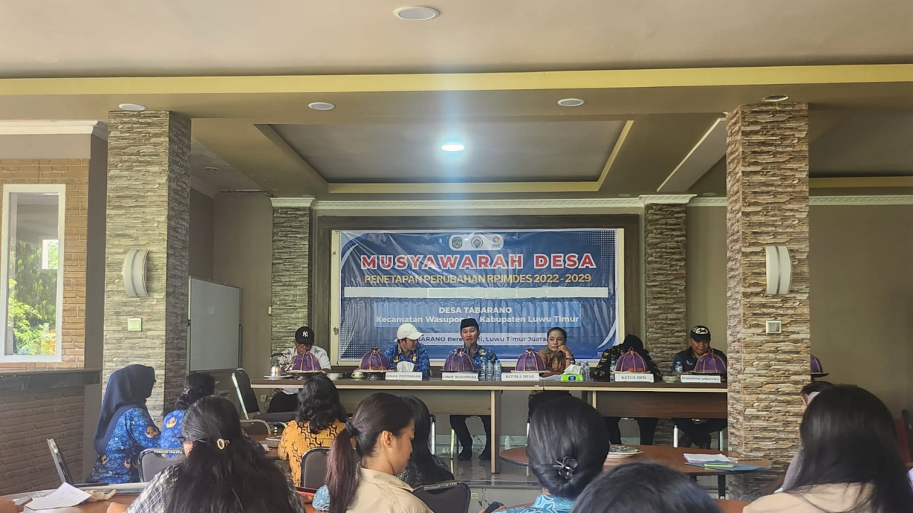 MUSYAWARAH DESA PENETAPAN PERUBAHAN RPJMDES 2022-2029