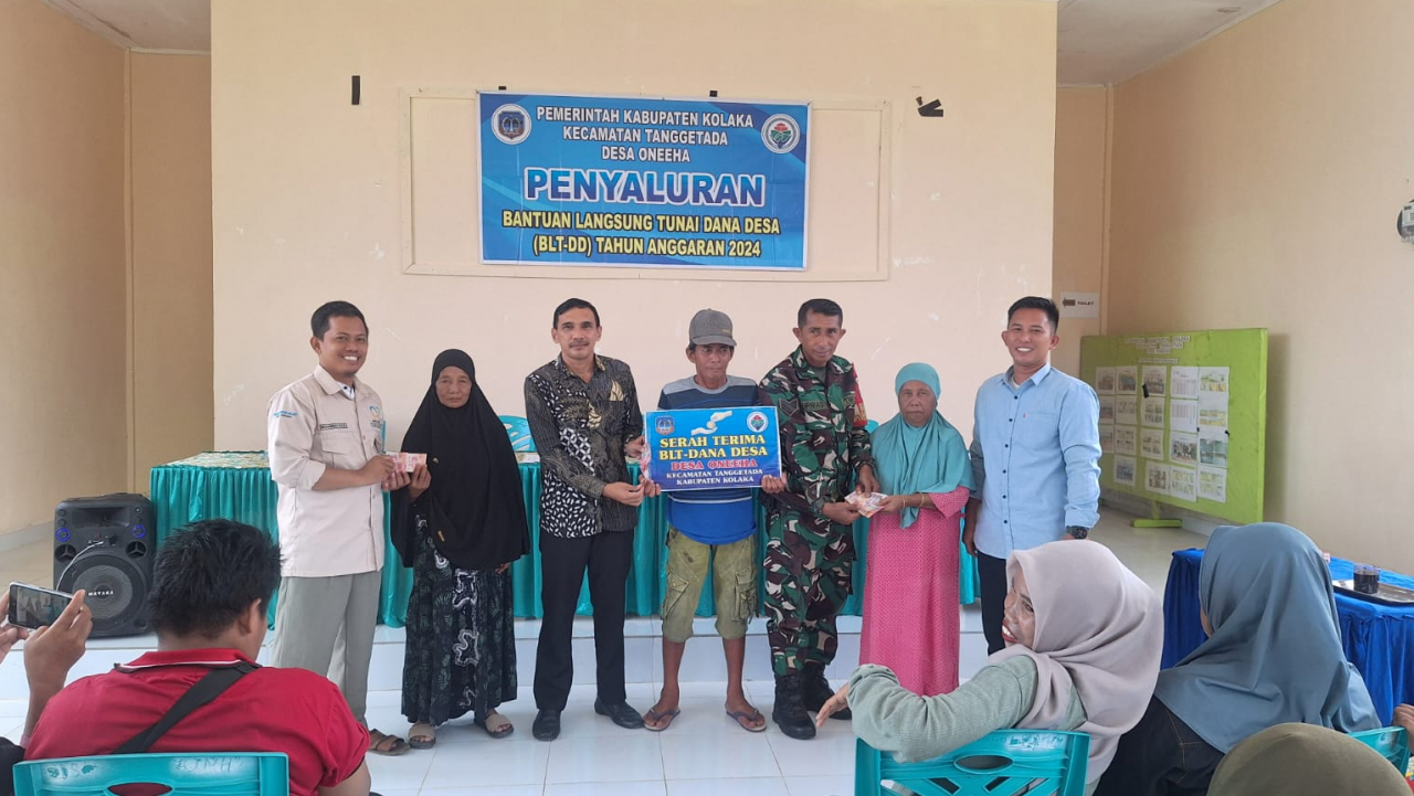 Penyaluran BLT Dana Desa Tahap IV di Desa Oneeha