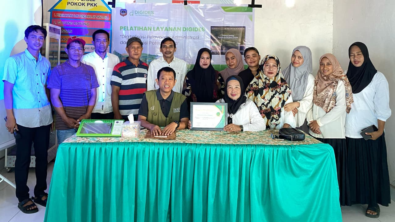 Pelatihan dan Sosialisasi Aplikasi Digital Desa (Digides) di Desa Oneeha