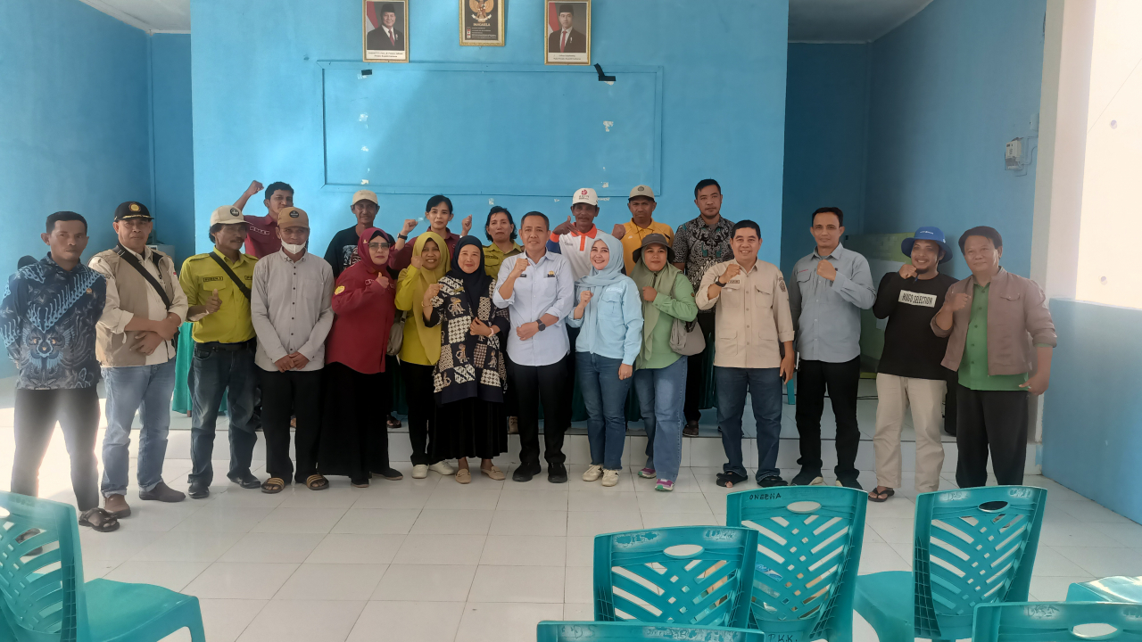kunjungan kerja Dinas Ketahanan Pangan dan Peternakan Provinsi Sulawesi Tenggara di Desa Oneeha, Kecamatan Tanggetada, Kabupaten Kolaka.