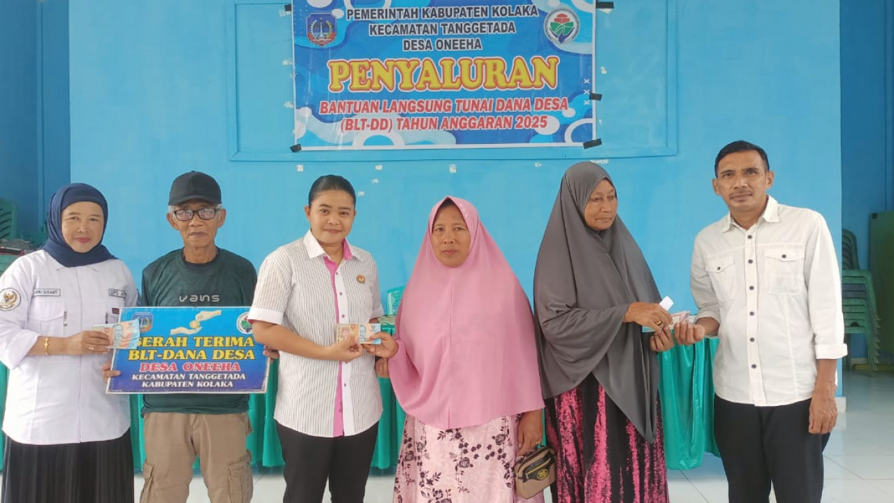 Penyaluran BLT Dana Desa Triwulan Kedua di Desa Oneeha Berlangsung Tertib
