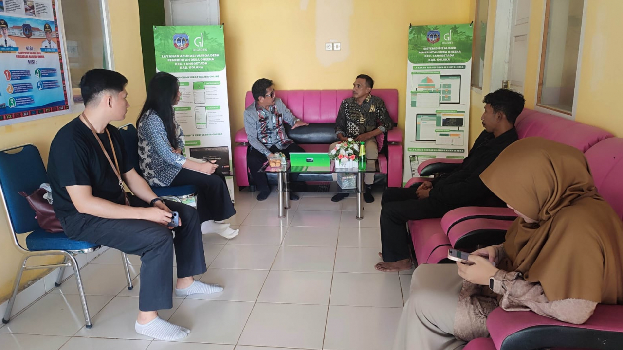 KUNJUNGAN KEPALA BPS KABUPATEN KOLAKA DALAM RANGKA SURVEI PENDATAAN POTENSI DESA ONEEHA