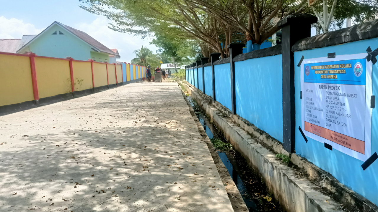 Pembangunan Rabat Beton Jalan Desa melalui Dana Desa Earmark Tahun Anggaran 2025 dalam Program Padat Karya Tunai Desa