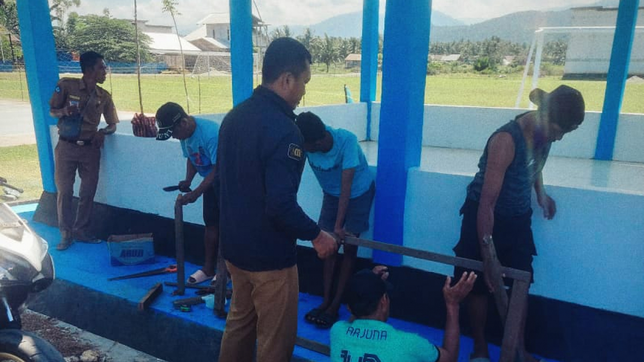 Persiapam Lomba Sepak Bola Peringatan HUT RI Yang Ke 80 Zona 2