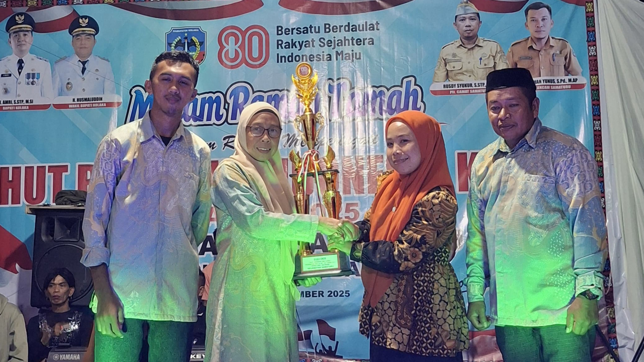 Desa Konaweha Raih Juara Umum Dalam Rangkaian Lomba HUT RI ke-80 di Kecamatan Samaturu
