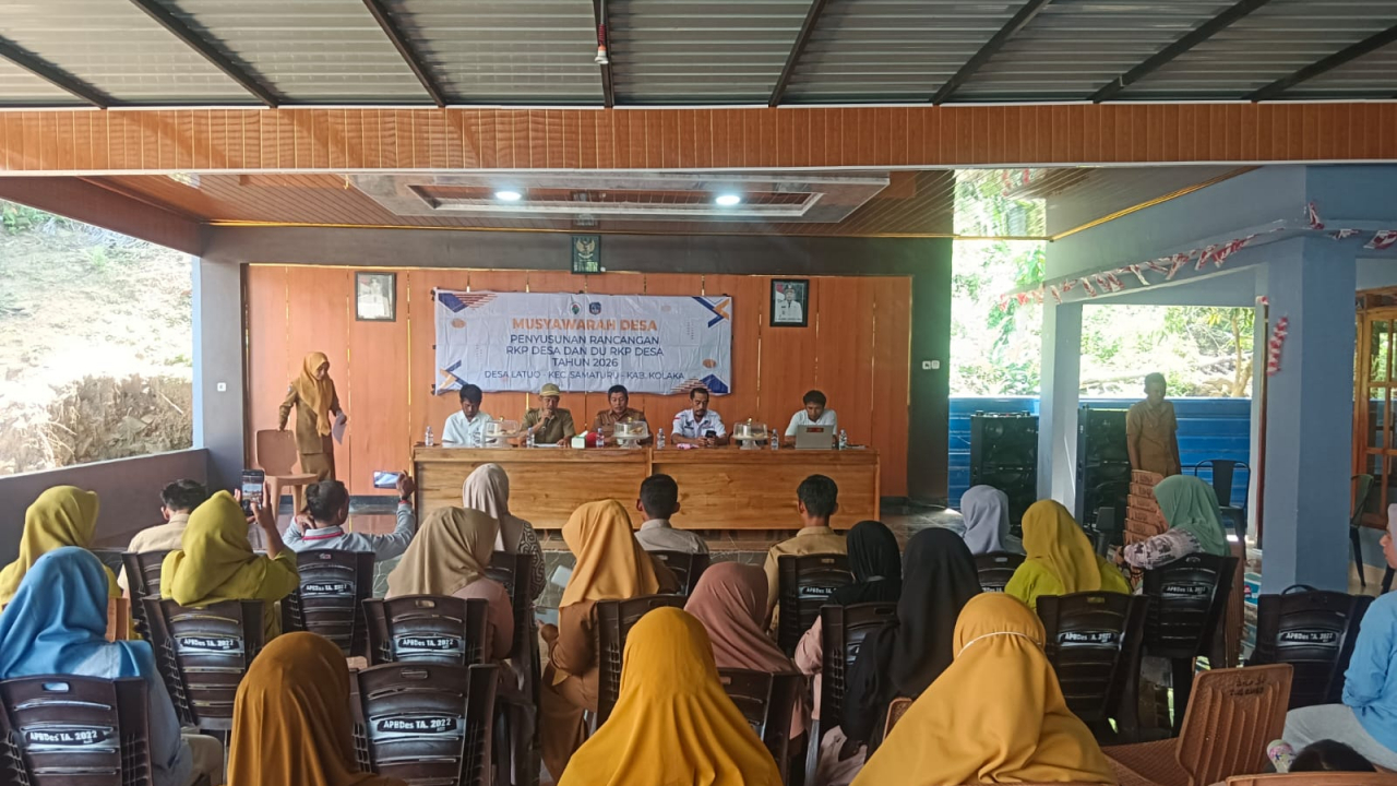 Musyawarah Desa Latuo untuk RKP Desa dan DU RKP Desa Tahun 2026