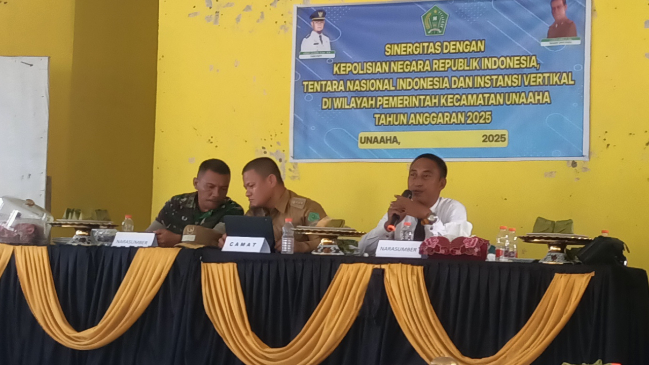 Sinergitas TNI-Polri dan Instansi Vertikal Perkuat Pembangunan di Kecamatan Unaaha