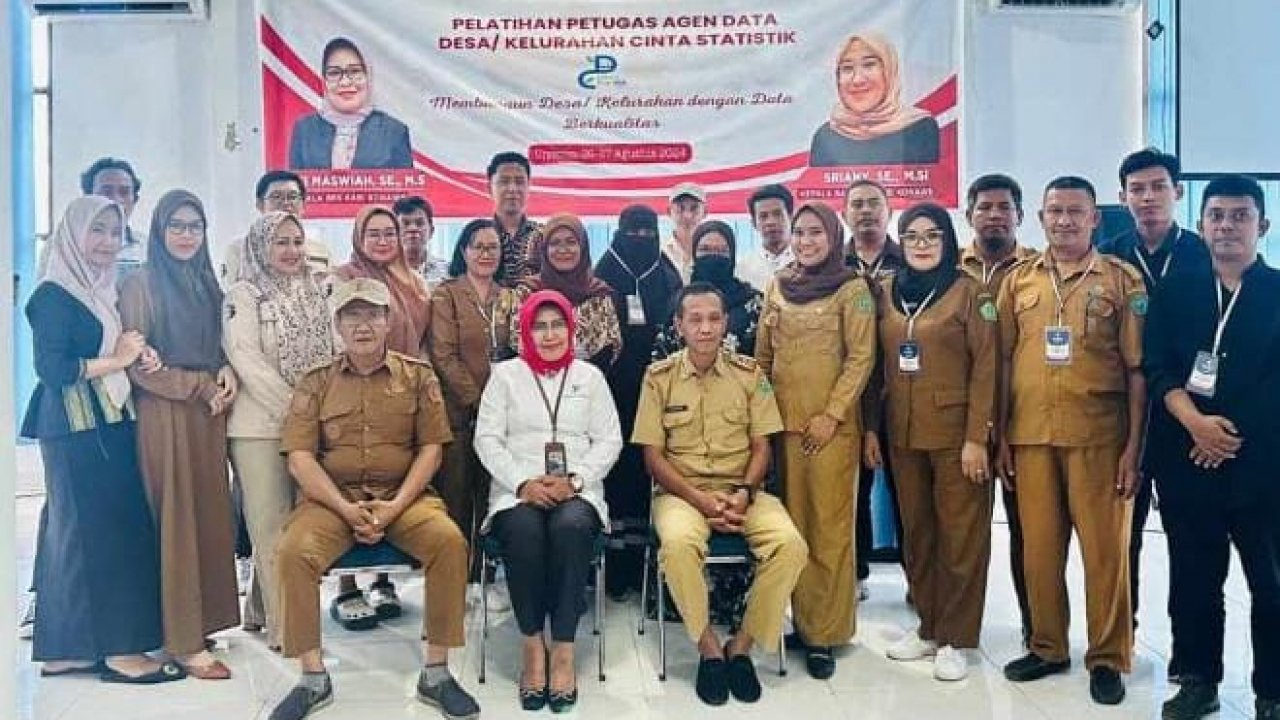 ACARA PENUTUPAN PELATIHAN AGEN DATA DESA/KELURAHAN CINTA STATISTIK (CANTIK) DI AULA BAPPEDA KABUPATEN KONAWE