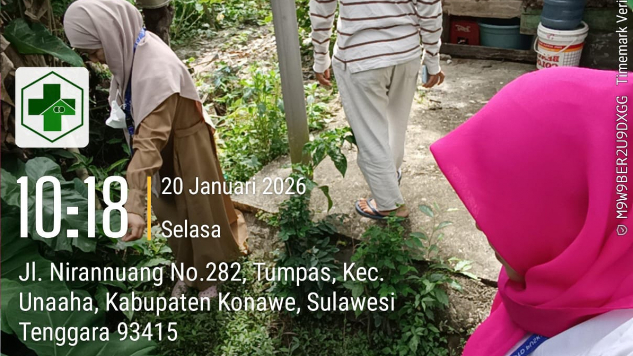 Puskesmas Unaaha Gelar Survei Vektor DBD, Malaria, dan Leptospirosis di Kelurahan Tumpas