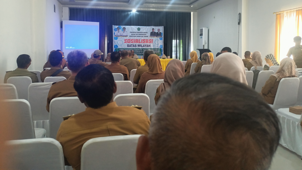 Bagian Pemerintahan Konawe Gelar Sosialisasi Penegasan Batas Desa dan Kelurahan