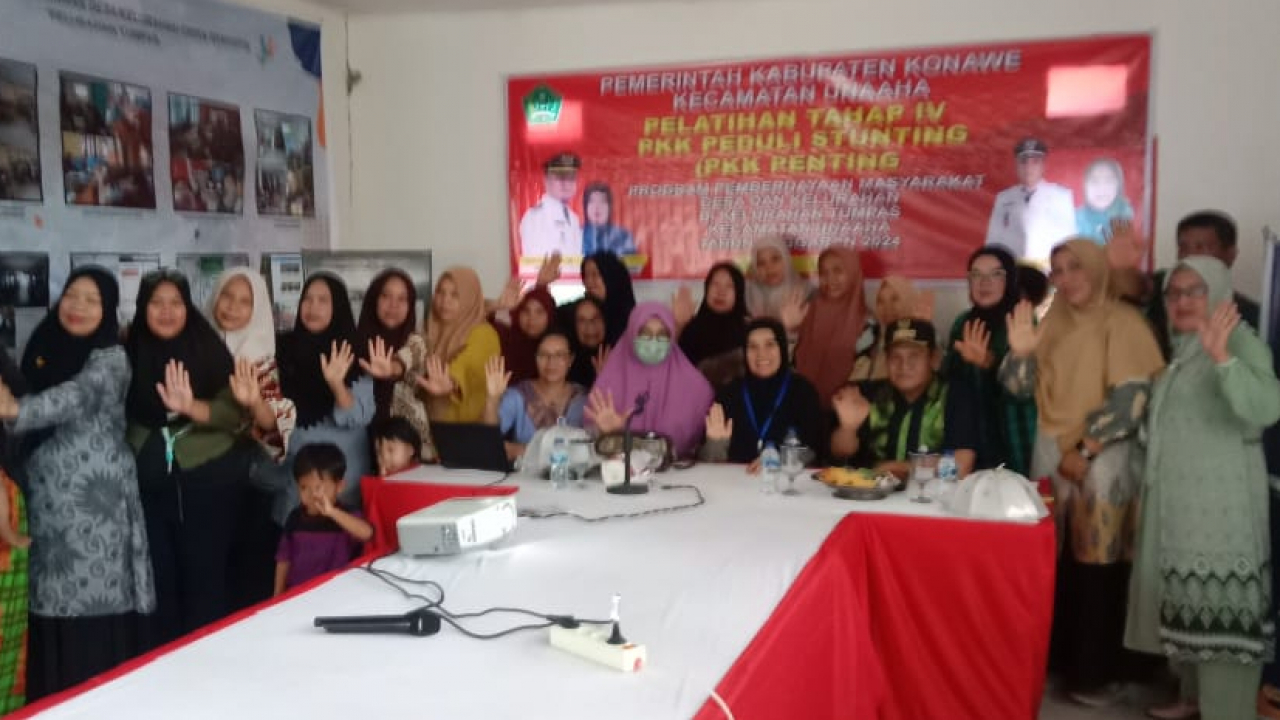 PKK Peduli Stunting Laksanakan Pelatihan Lima Tahap di Kelurahan Tumpas