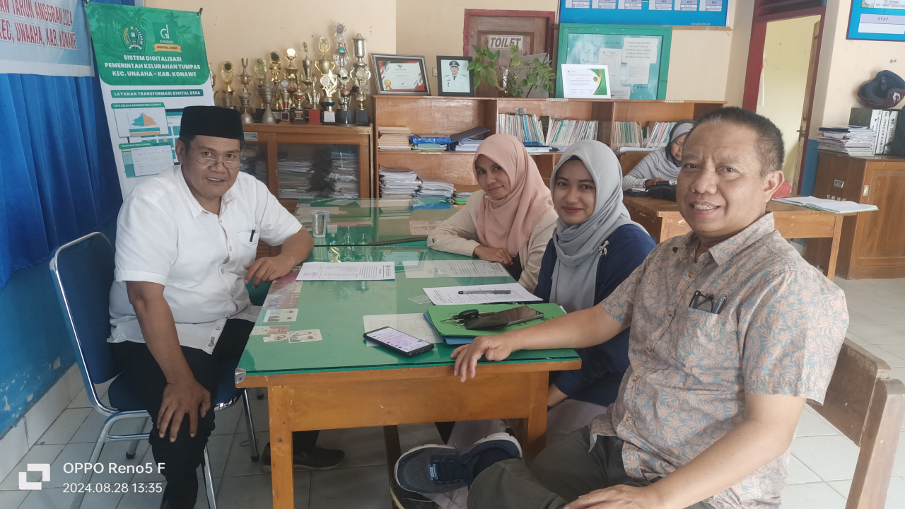 Tim Peneliti LPPM Lakukan Penelitian Branding City Kota Unaaha di Kelurahan Tumpas