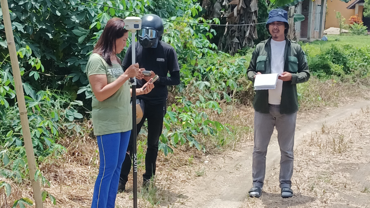 Pengukuran Tanah Masyarakat  untuk Sertifikat PTSL Tahun 2023