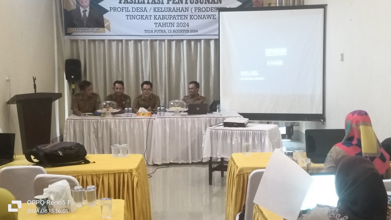 Pelatihan Penyusunan Profil Desa dan Kelurahan (Prodeskel) Tingkat Kabupaten Konawe Tahun 2024 Resmi Ditutup