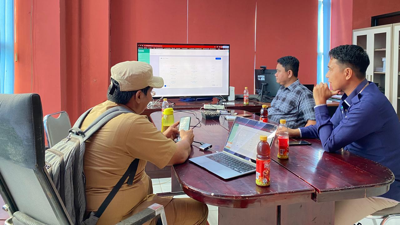 Koordinasi BPS dan Kelurahan Tumpas dengan Bappeda Konawe Bahas Program Desa Cantik Statistik