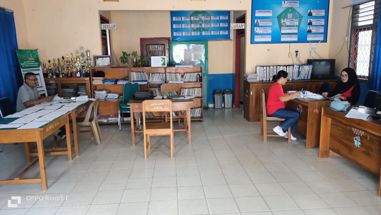 Kantor Kelurahan Tumpas Gelar Perhitungan Lembaran SPPT Tahun 2024