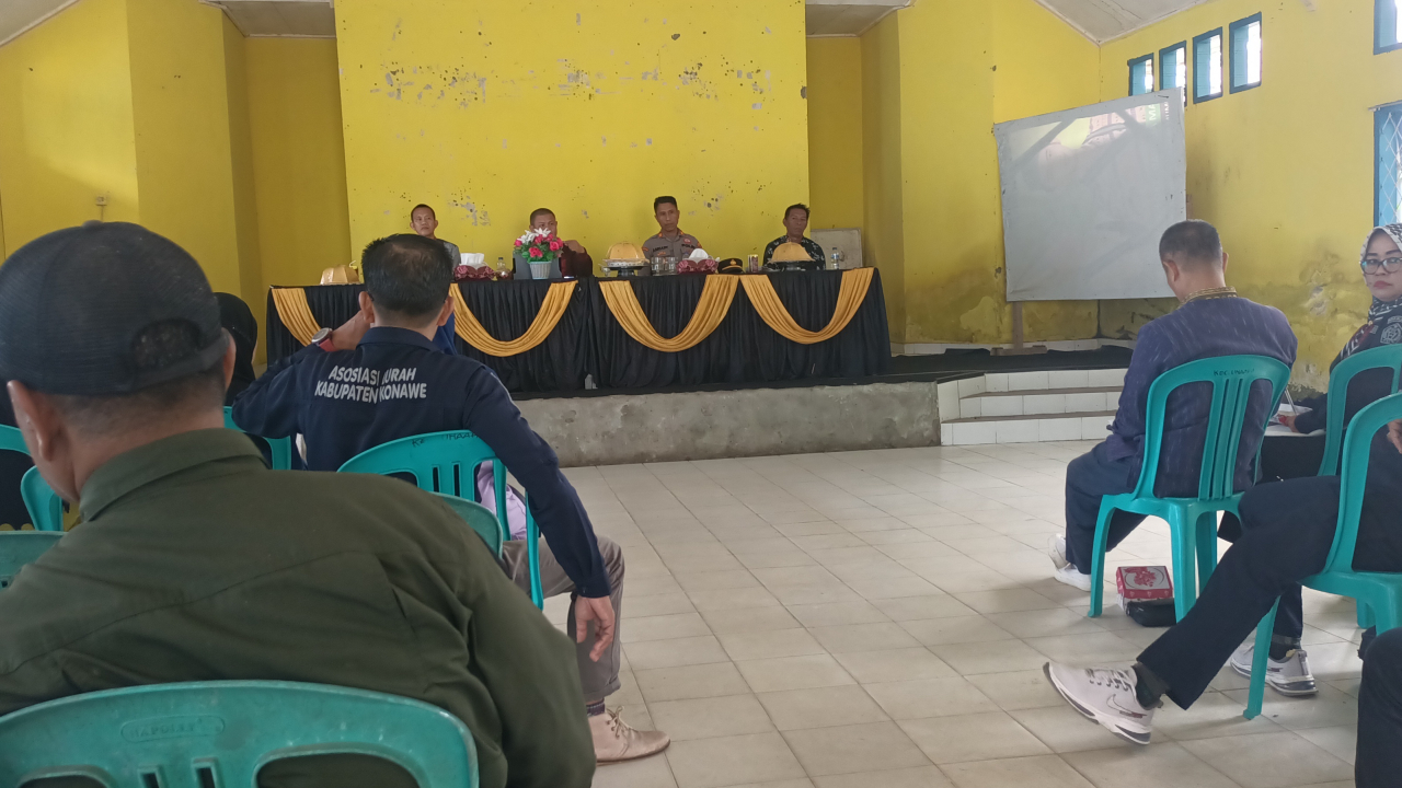 Kelurahan Tumpas Jadi Tuan Rumah Rapat Persiapan HUT RI ke-79 se-Kecamatan Unaaha