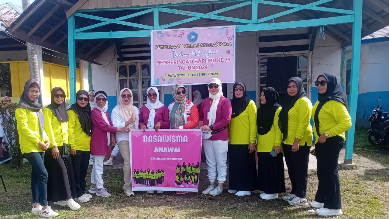 Meriahnya Peringatan Hari Ibu di Kelurahan Wawotobi dengan Lomba dan Olahraga