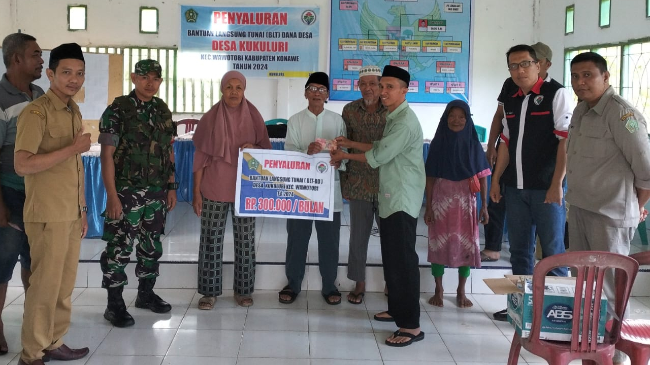 Penyaluran Bantuan Langsung Tunai Dana Desa Tahap II di Desa Kukuluri