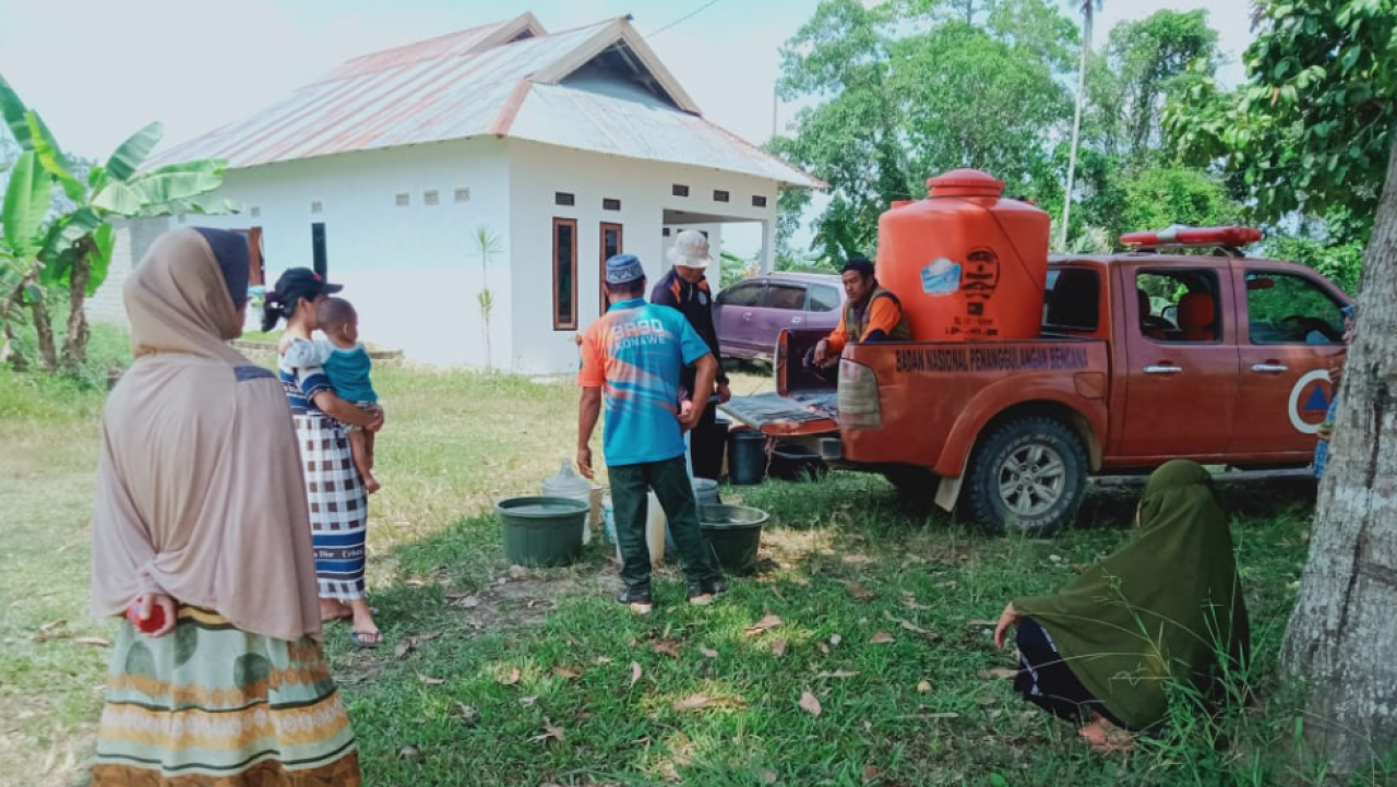 Masa Tanggap Darurat Diperpanjang, BPBD Konawe Terus Distribusikan Air Bersih ke Warga