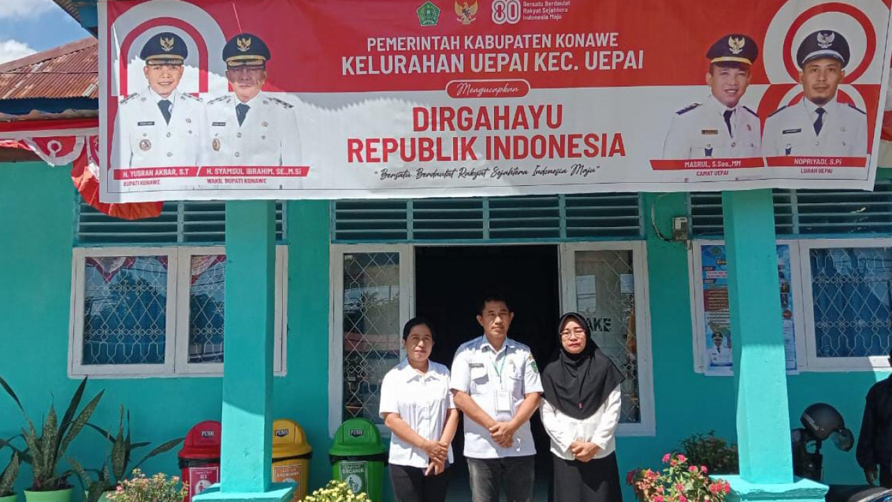 Lomba Kebersihan Kantor Kelurahan Uepai dalam Rangka HUT RI ke-80