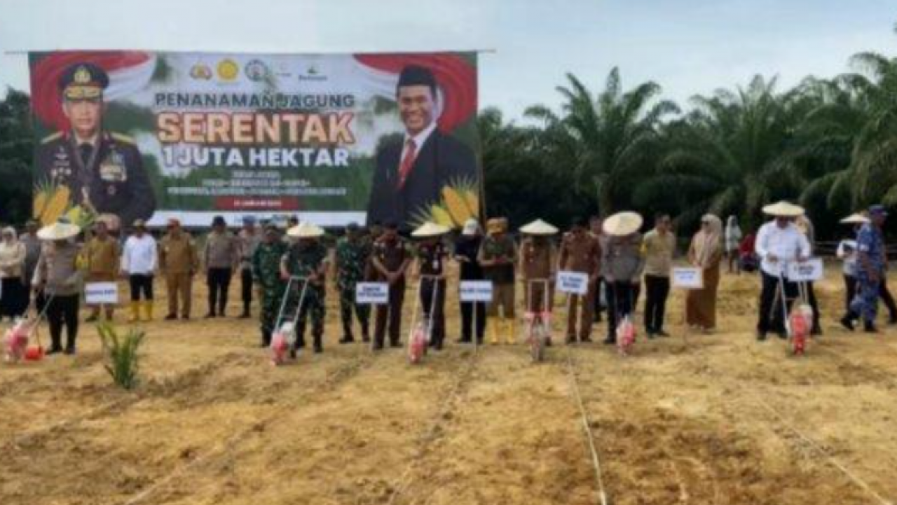 Tanam Jagung Serentak di Lahan 75 Hektare Konawe, Polda Siapkan 508 Hektare se Sulawesi Tenggara