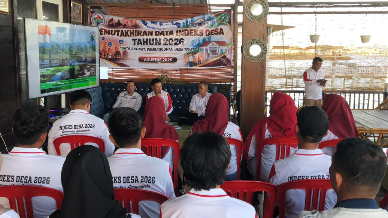 Desa Watulawu Ikuti Pemutakhiran Data Indeks Desa TA 2026 Bersama Seluruh Desa se-Kecamatan Amonggedo