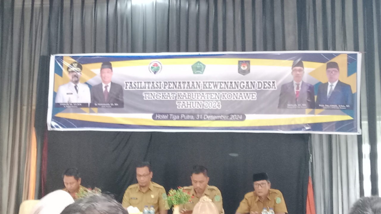 Kepala Desa Watulawu Ikuti Kegiatan Fasilitas Penataan Kewenangan Desa Tingkat Kabupaten Konawe Tahun 2024