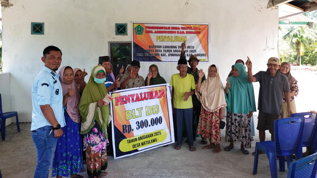 Desa Watulawu Tuntaskan Penyaluran BLT Dana Desa Tahap III Tahun 2025 dengan 100% Realisasi