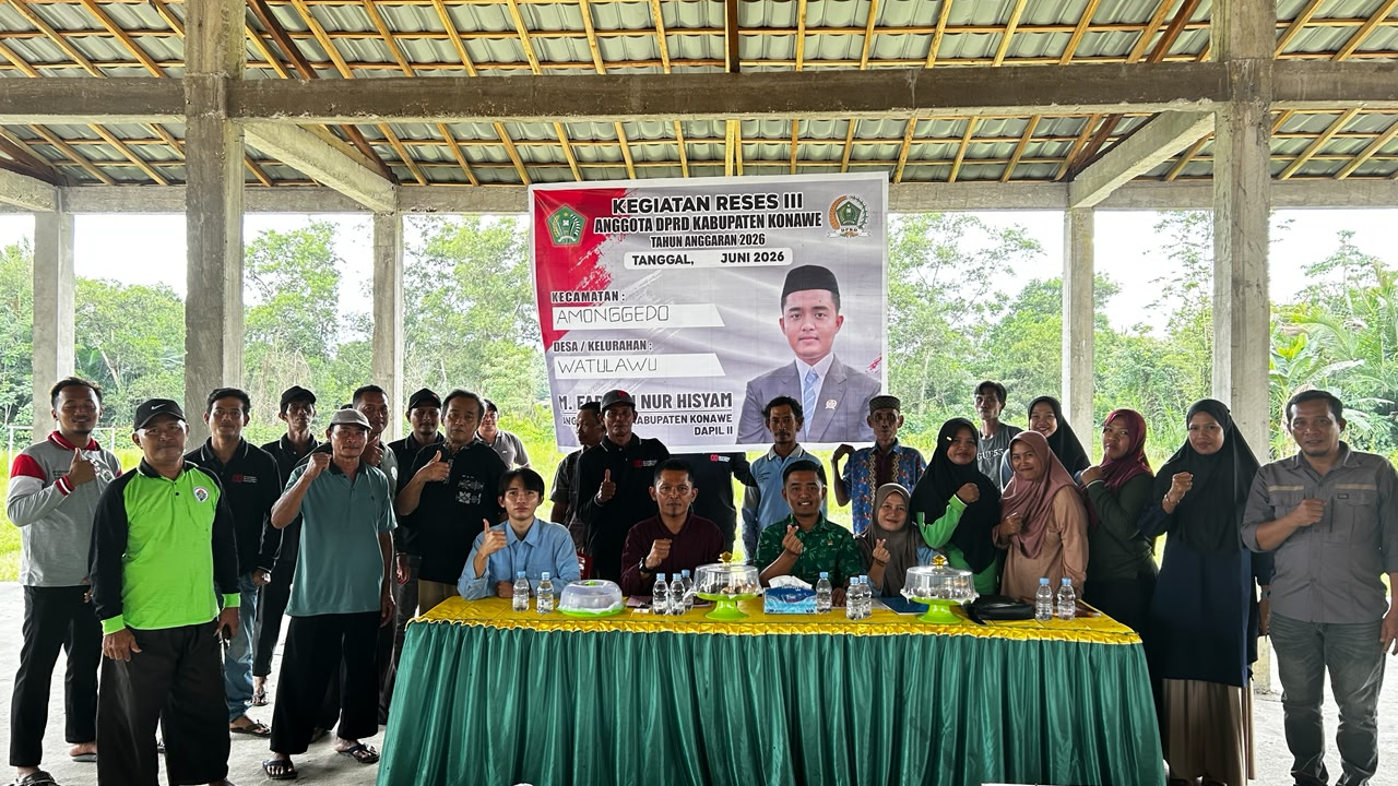 Reses III Anggota DPRD Kabupaten Konawe Tahun Anggaran 2026 sebagai Wadah Penyampaian Aspirasi Rakyat Desa Watulawu