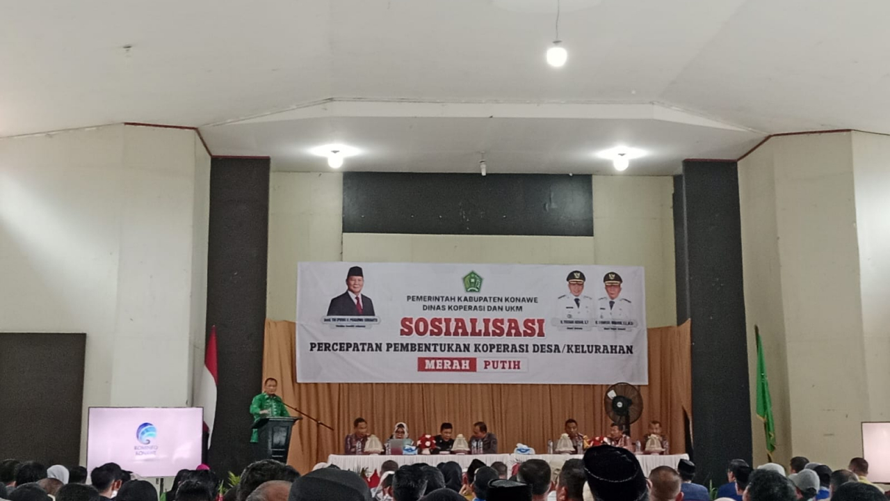Wujudkan Kemandirian Ekonomi Desa, Kades Watulawu Hadiri Sosialisasi Koperasi Merah Putih