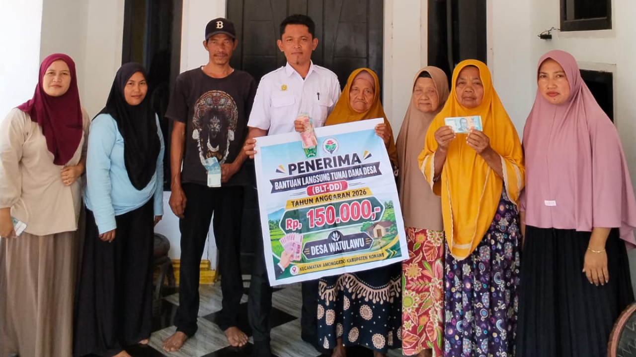 Desa Watulawu Salurkan BLT Tahap II TA 2026, Wujud Kepedulian dan Dukungan bagi Kesejahteraan Masyarakat