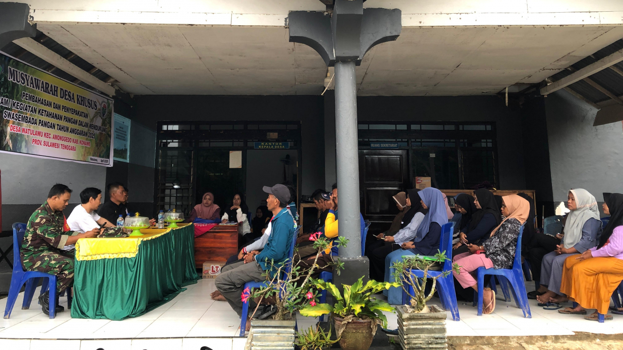 Musdesus Desa Watulawu Bahas Program Ketahanan Pangan Dukung Swasembada TA 2025