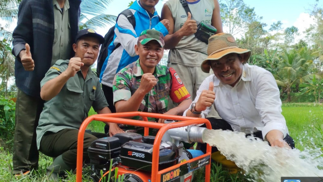 Poktan di Desa Puasana Kec. Amonggedo Telah Manfaatkan Bantuan Pompa dari Pemerintah