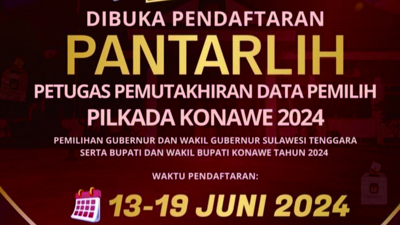 Dibuka Pendaftaran PANTARLIH