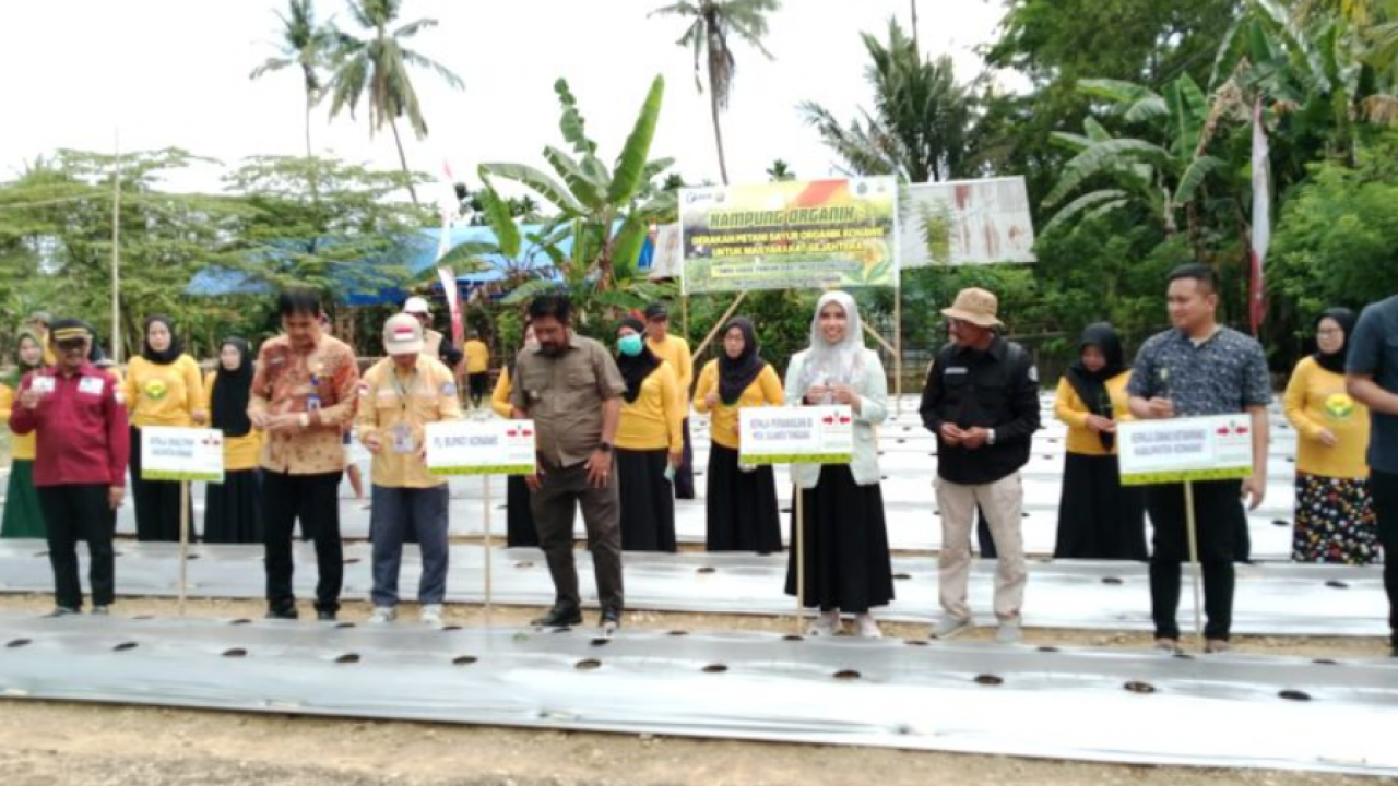 Pj Bupati Konawe Apresiasi Kampung Organik di Kelurahan Asinua