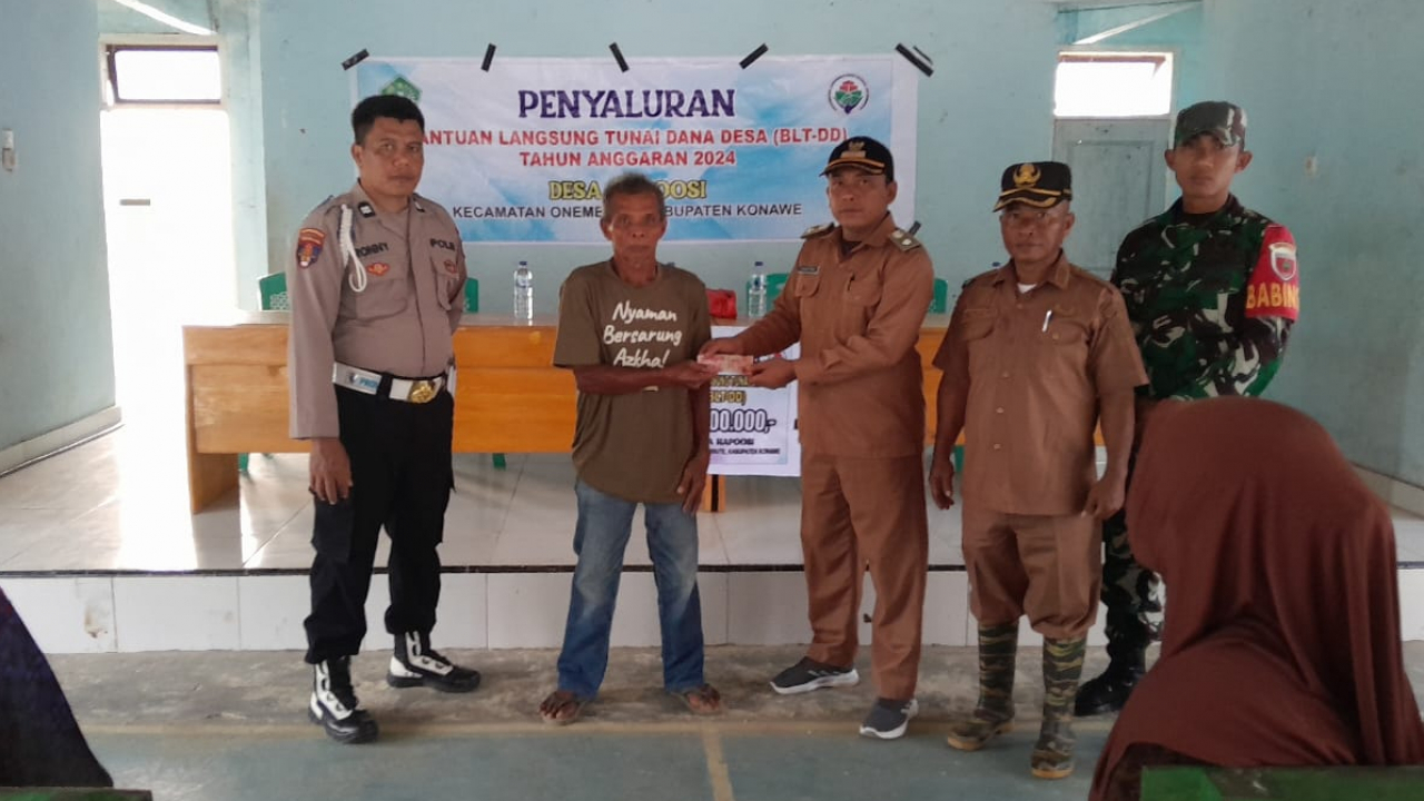 PENYALURAN BLT-DD DESA NAPOOSI TAHAP 2 TAHUN 2024
